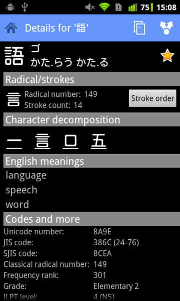 kanji details